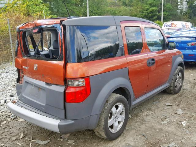 5J6YH28625L024722 - 2005 HONDA ELEMENT EX ORANGE photo 4