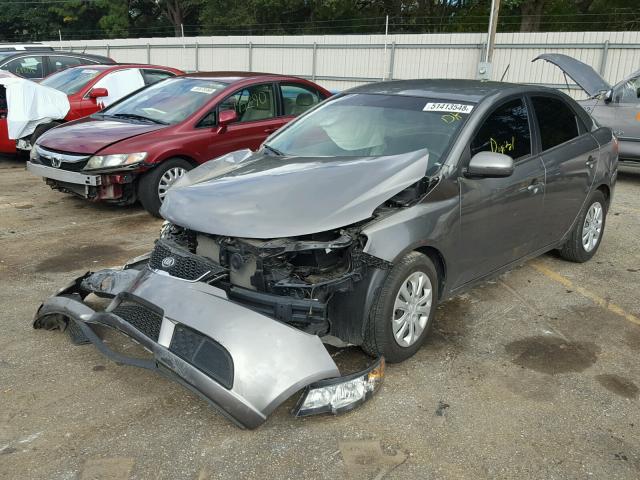 KNAFU4A25B5459338 - 2011 KIA FORTE EX SILVER photo 2