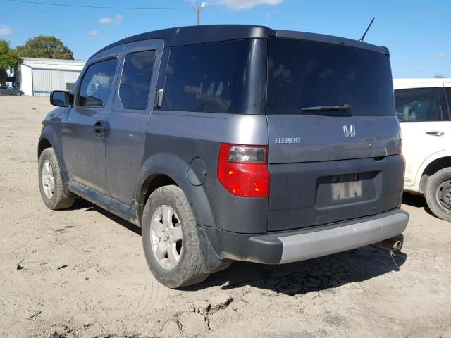 5J6YH18635L013349 - 2005 HONDA ELEMENT EX GRAY photo 3