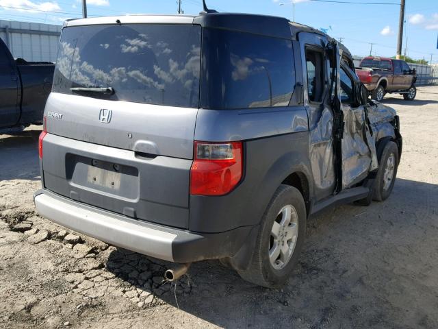 5J6YH18635L013349 - 2005 HONDA ELEMENT EX GRAY photo 4