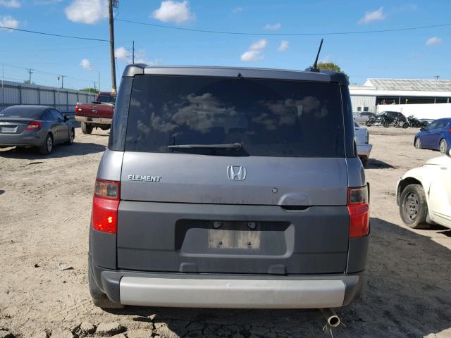 5J6YH18635L013349 - 2005 HONDA ELEMENT EX GRAY photo 9