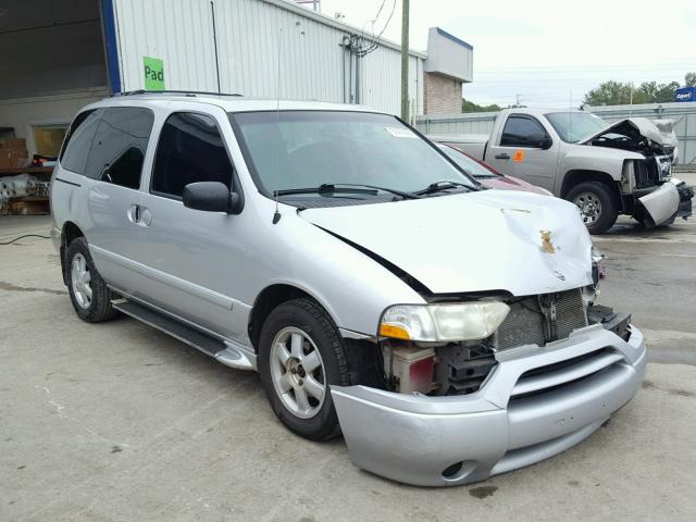 4N2ZN15T42D800567 - 2002 NISSAN QUEST GXE SILVER photo 1