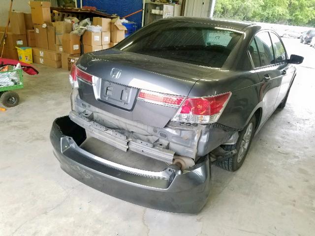 1HGCP2F4XBA059456 - 2011 HONDA ACCORD LXP GRAY photo 4