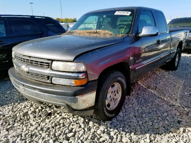 2GCEK19T711353733 - 2001 CHEVROLET SILVERADO GRAY photo 2