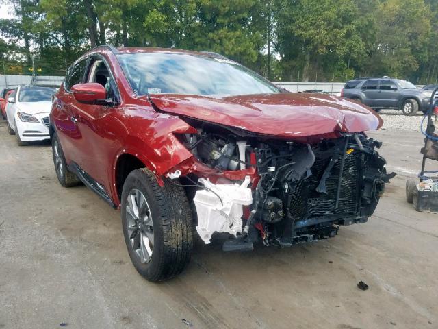 5N1AZ2MH2JN158099 - 2018 NISSAN MURANO S RED photo 1