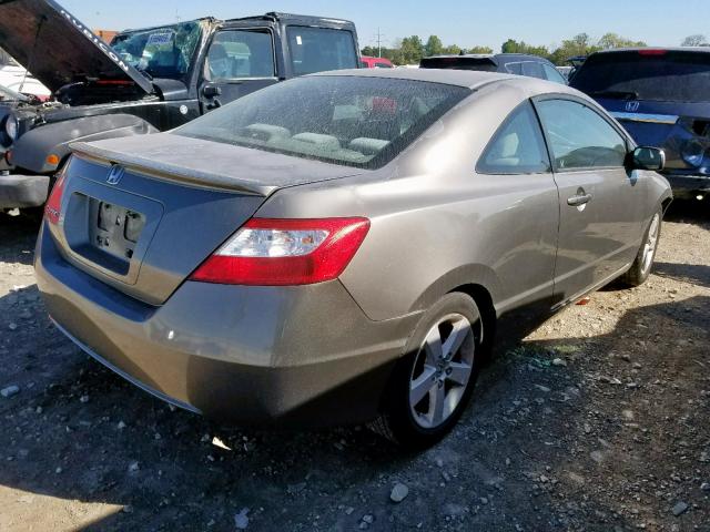 2HGFG128X7H509597 - 2007 HONDA CIVIC EX GRAY photo 4