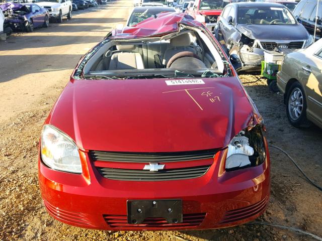 1G1AT18H197198712 - 2009 CHEVROLET COBALT LT MAROON photo 9