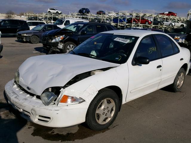 1G1JC524317354654 - 2001 CHEVROLET CAVALIER B WHITE photo 2