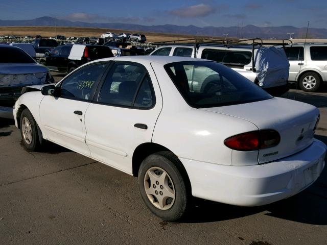 1G1JC524317354654 - 2001 CHEVROLET CAVALIER B WHITE photo 3