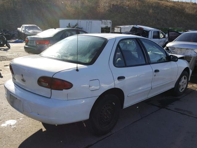 1G1JC524317354654 - 2001 CHEVROLET CAVALIER B WHITE photo 4