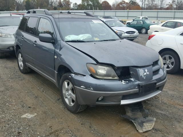 JA4LZ41G63U040077 - 2003 MITSUBISHI OUTLANDER GRAY photo 1