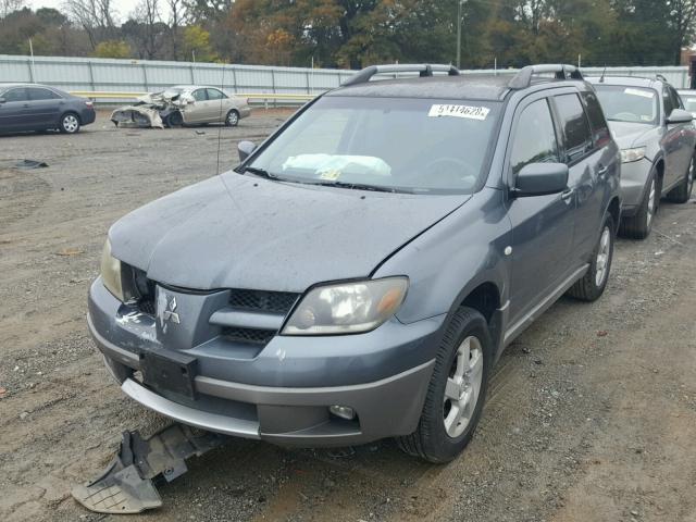 JA4LZ41G63U040077 - 2003 MITSUBISHI OUTLANDER GRAY photo 2