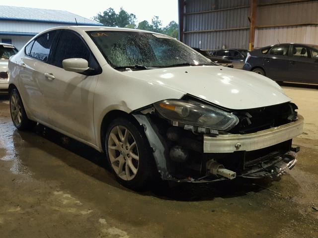 1C3CDFBA3DD107718 - 2013 DODGE DART SXT WHITE photo 1