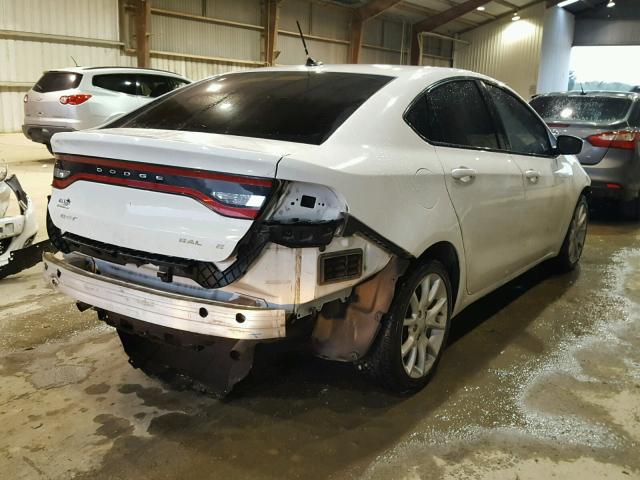 1C3CDFBA3DD107718 - 2013 DODGE DART SXT WHITE photo 4