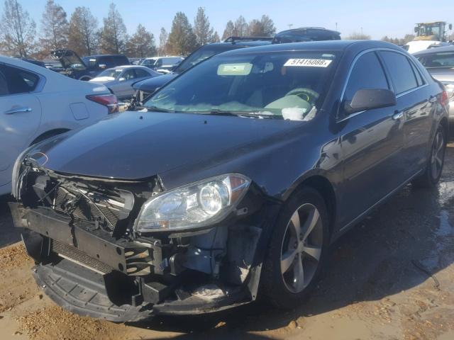 1G1ZC5E0XCF260341 - 2012 CHEVROLET MALIBU 1LT BLACK photo 2