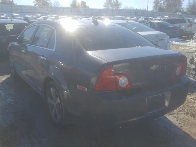 1G1ZC5E0XCF260341 - 2012 CHEVROLET MALIBU 1LT BLACK photo 3