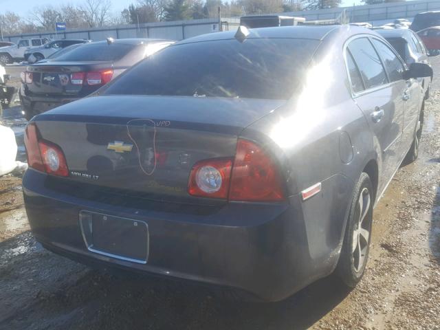 1G1ZC5E0XCF260341 - 2012 CHEVROLET MALIBU 1LT BLACK photo 4