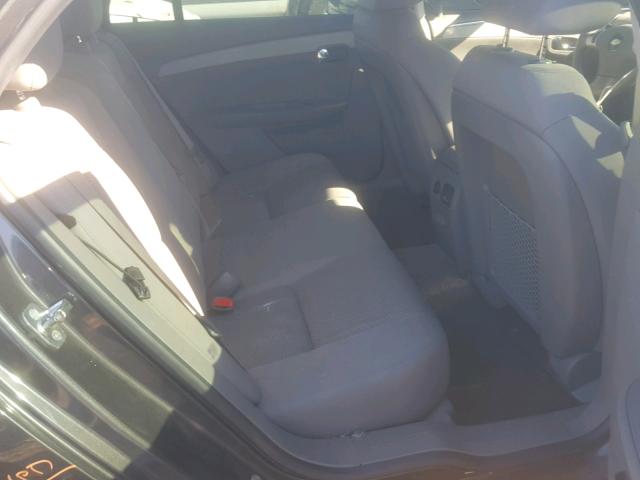 1G1ZC5E0XCF260341 - 2012 CHEVROLET MALIBU 1LT BLACK photo 6