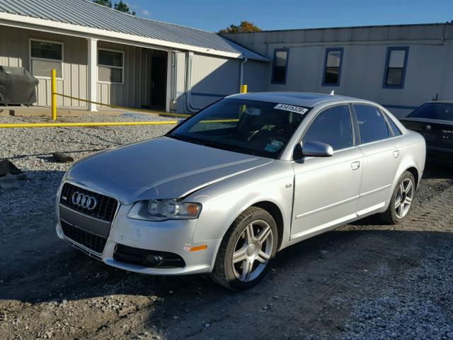 WAUAF78E88A047131 - 2008 AUDI A4 2.0T SILVER photo 2