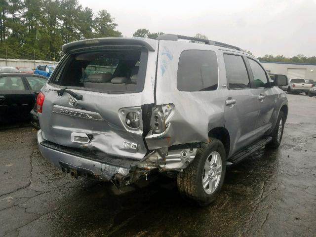 5TDZY5G13FS059710 - 2015 TOYOTA SEQUOIA SR SILVER photo 4