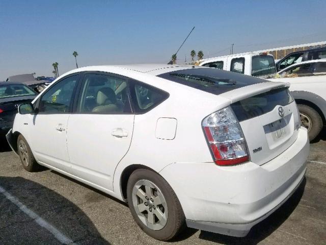 JTDKB20U777619729 - 2007 TOYOTA PRIUS WHITE photo 3