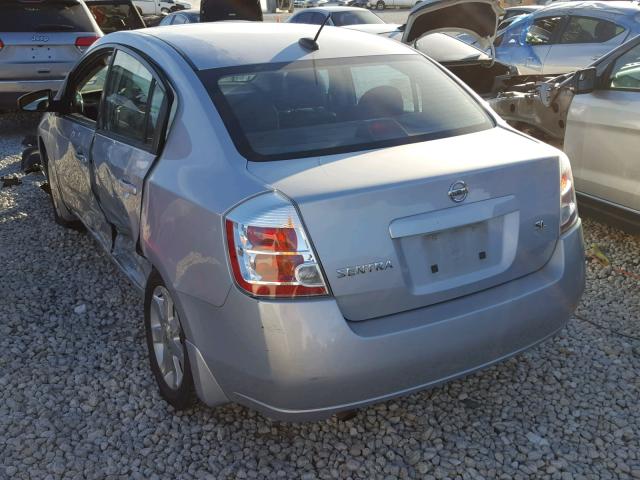 3N1AB61E68L713109 - 2008 NISSAN SENTRA 2.0 SILVER photo 3