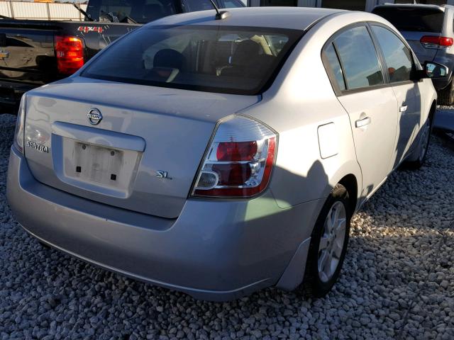 3N1AB61E68L713109 - 2008 NISSAN SENTRA 2.0 SILVER photo 4