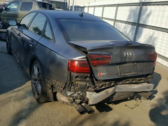 WAUH2AFC9GN017961 - 2016 AUDI S6 PRESTIG GRAY photo 3