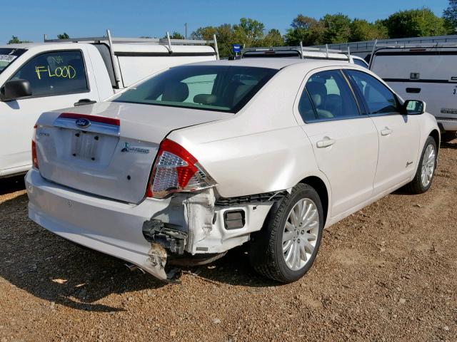 3FADP0L36BR148794 - 2011 FORD FUSION HYB WHITE photo 4