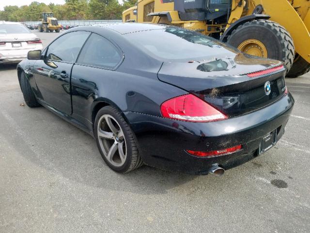 WBAEA53508CV91512 - 2008 BMW 650 I BLACK photo 3