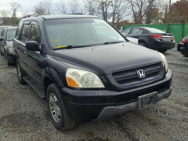 2HKYF18513H547938 - 2003 HONDA PILOT EXL BLACK photo 1