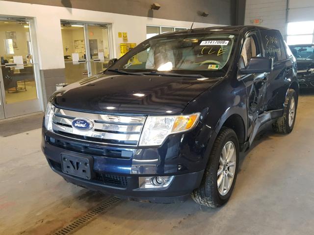 2FMDK38C39BA33819 - 2009 FORD EDGE SEL BLUE photo 2