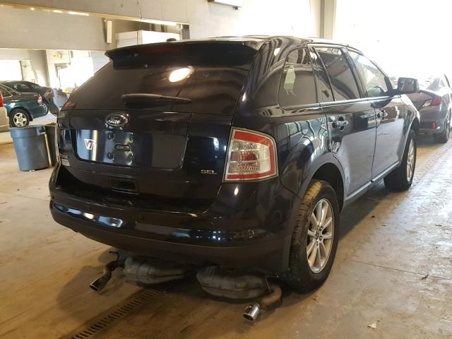 2FMDK38C39BA33819 - 2009 FORD EDGE SEL BLUE photo 4