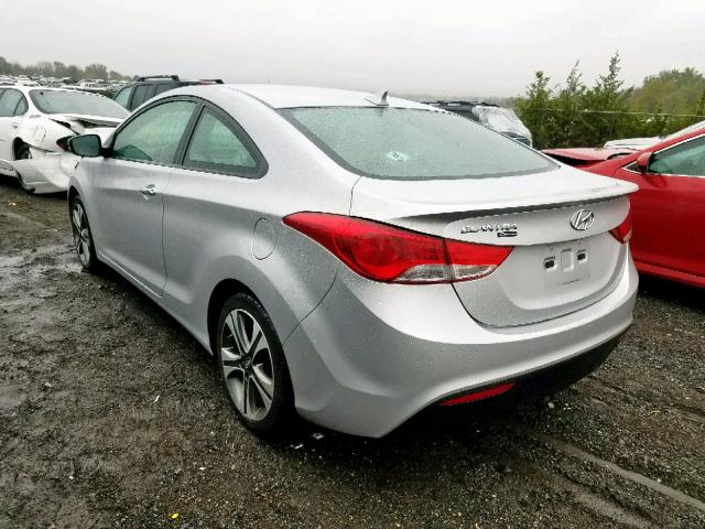 KMHDH6AE8DU008168 - 2013 HYUNDAI ELANTRA CO SILVER photo 3