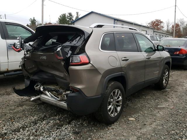 1C4PJMLB2KD118353 - 2019 JEEP CHEROKEE L TAN photo 4