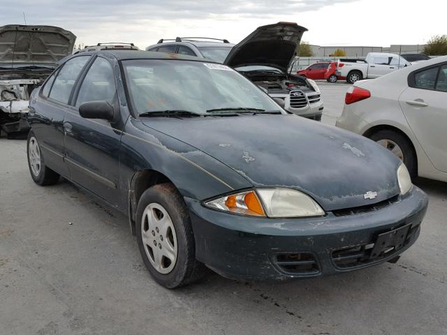 1G1JF524X27480759 - 2002 CHEVROLET CAVALIER L GREEN photo 1