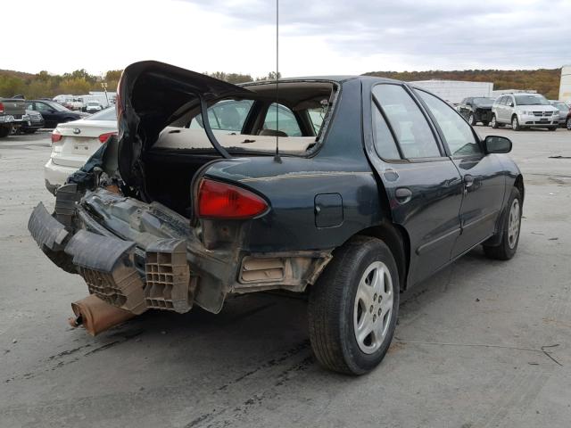 1G1JF524X27480759 - 2002 CHEVROLET CAVALIER L GREEN photo 4