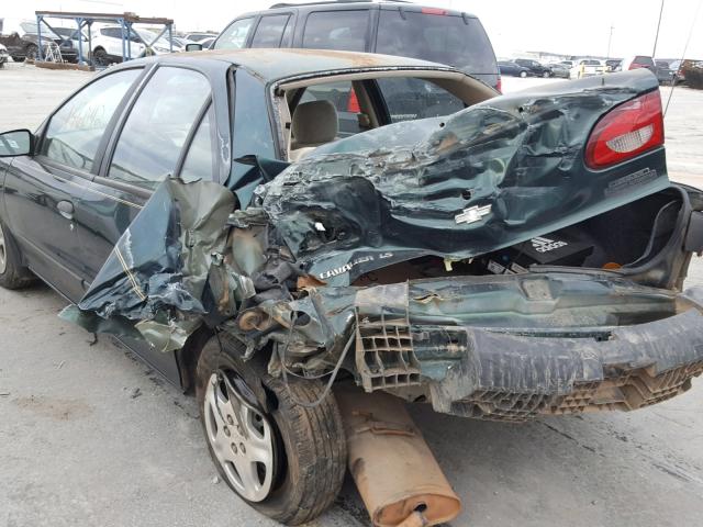 1G1JF524X27480759 - 2002 CHEVROLET CAVALIER L GREEN photo 9