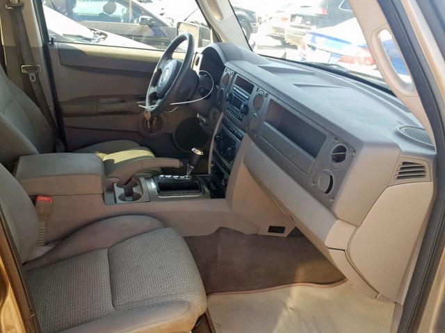 1J8HH48N16C329079 - 2006 JEEP COMMANDER ოქროსფერი ფოტო 5