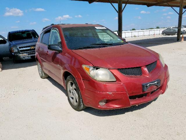 5Y2SL628X3Z466623 - 2003 PONTIAC VIBE MAROON photo 1