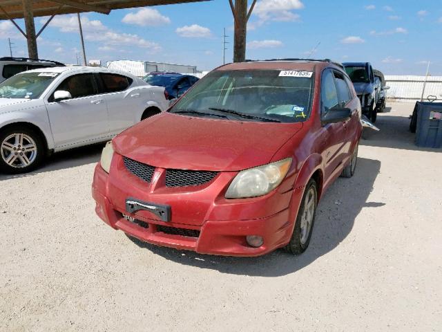 5Y2SL628X3Z466623 - 2003 PONTIAC VIBE MAROON photo 2