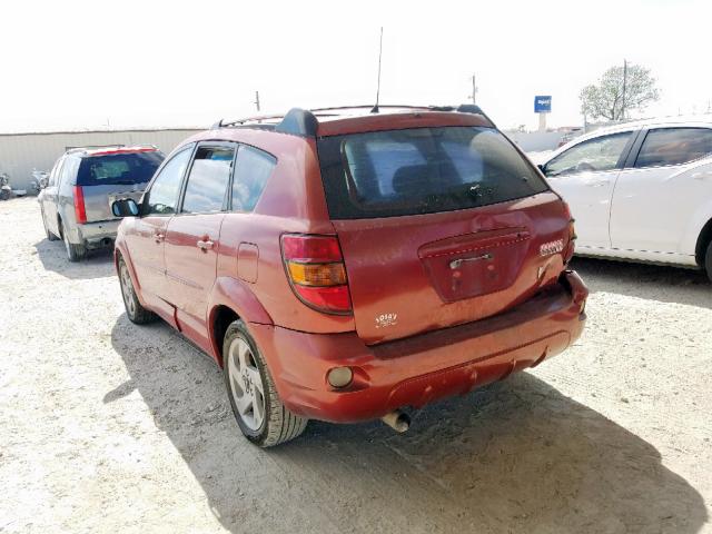 5Y2SL628X3Z466623 - 2003 PONTIAC VIBE MAROON photo 3