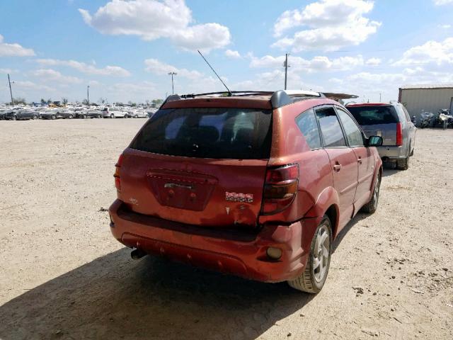 5Y2SL628X3Z466623 - 2003 PONTIAC VIBE MAROON photo 4