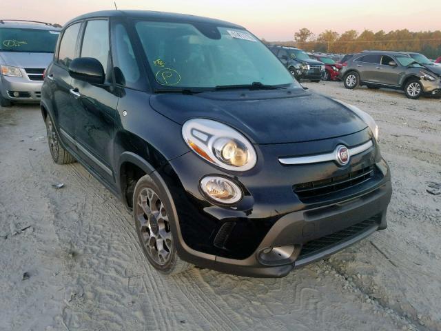 ZFBCFADH3EZ008276 - 2014 FIAT 500L TREKK BLACK photo 1