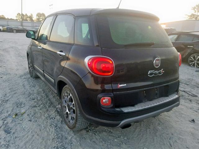 ZFBCFADH3EZ008276 - 2014 FIAT 500L TREKK BLACK photo 3