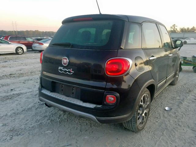 ZFBCFADH3EZ008276 - 2014 FIAT 500L TREKK BLACK photo 4