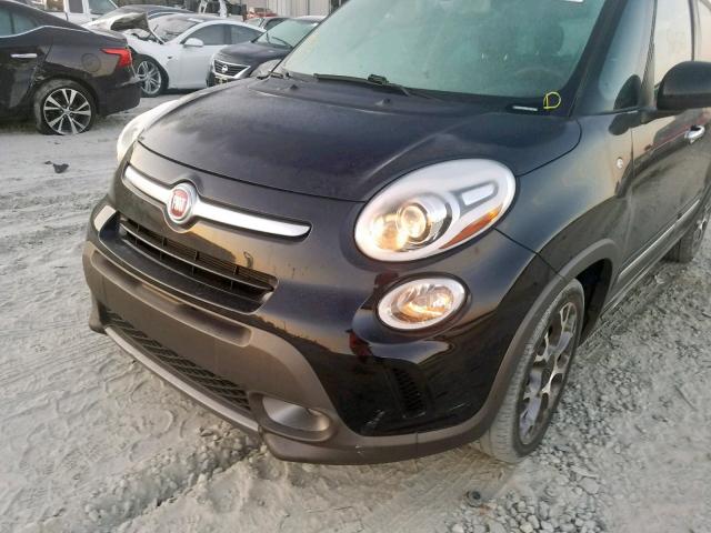 ZFBCFADH3EZ008276 - 2014 FIAT 500L TREKK BLACK photo 9