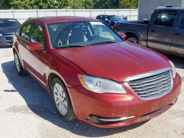 1C3CCBAB0EN124087 - 2014 CHRYSLER 200 LX RED photo 1