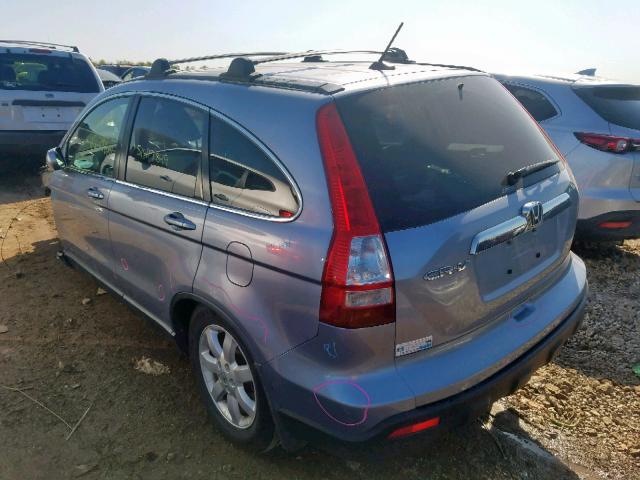 JHLRE48799C014737 - 2009 HONDA CR-V EXL BLUE photo 3