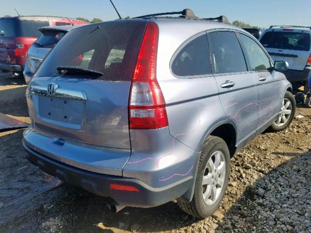 JHLRE48799C014737 - 2009 HONDA CR-V EXL BLUE photo 4